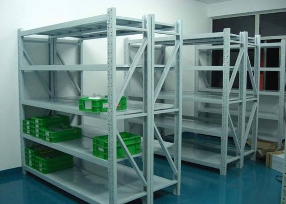 চীন L2000 * W450 স্টীল সংগ্রহস্থল shelves / নিয়মিত ধাতু তাক এন্টি জং সরবরাহকারী